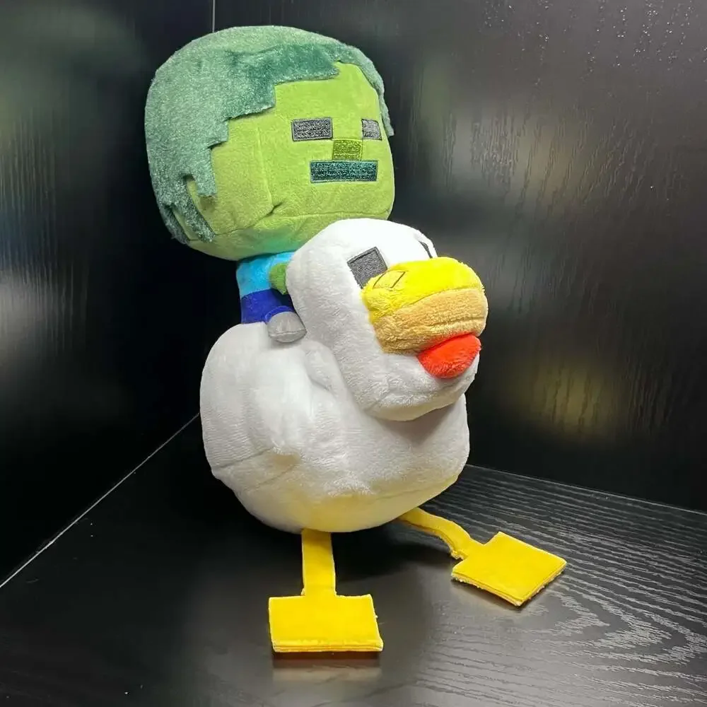 Minecraft Zombie Riding Chicken Plush & Table Decorating Kit Bundle